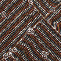 Aboriginal Art by Celestine Nungarrayi Tex, Lappi Lappi Jukurrpa, 76x76cm - ART ARK®