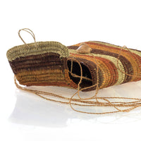 Aboriginal Artwork by Celina Gaykamangu Ganyawu, Gapuwiyak - Woven Bag