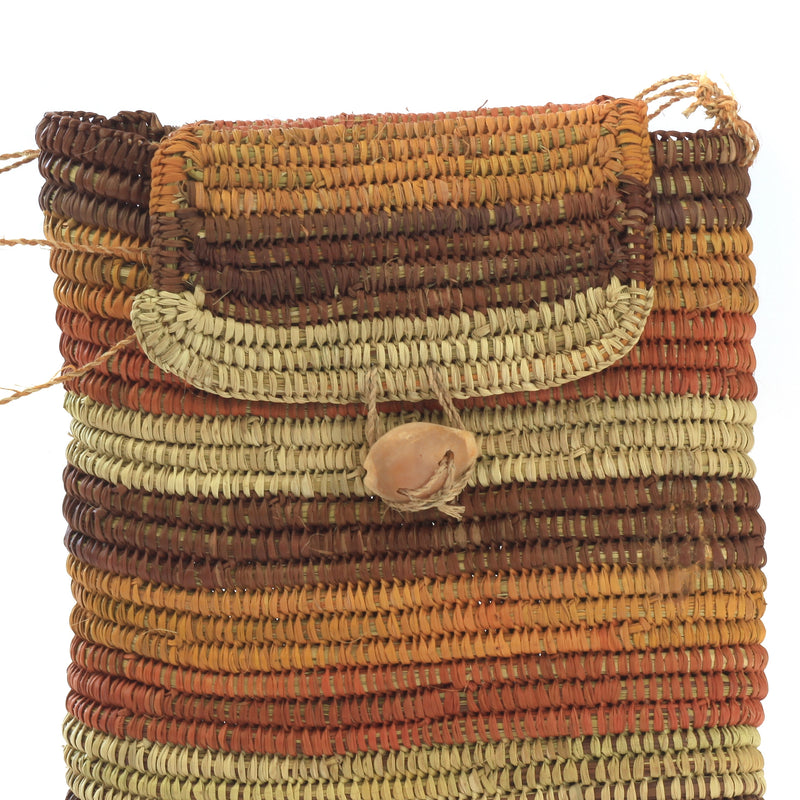Aboriginal Artwork by Celina Gaykamangu Ganyawu, Gapuwiyak - Woven Bag