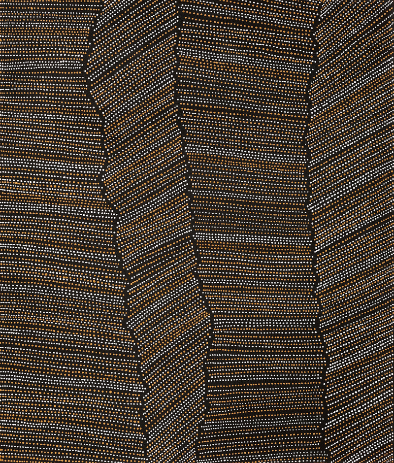 Aboriginal Artwork by Chantelle Nampijinpa Robertson, Ngapa Jukurrpa (Water Dreaming) - Puyurru, 107x91cm