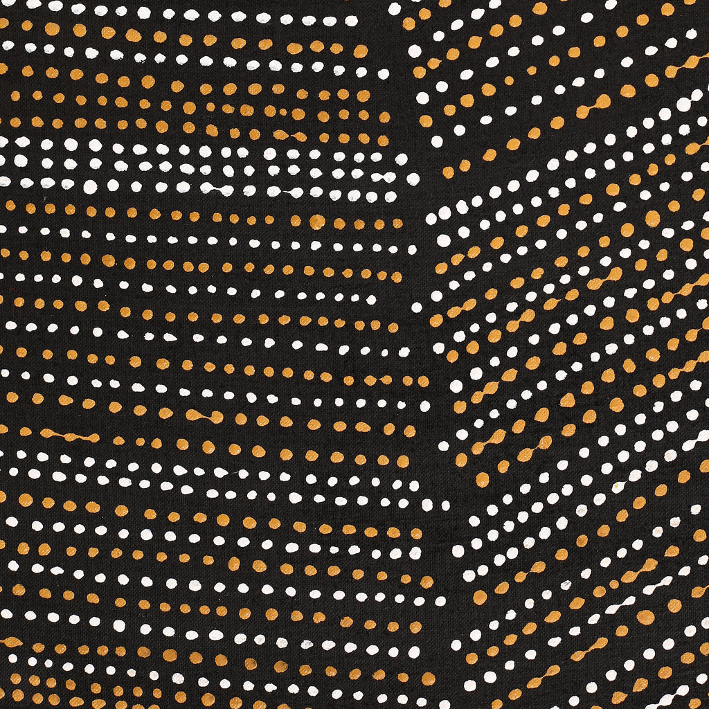 Aboriginal Artwork by Chantelle Nampijinpa Robertson, Ngapa Jukurrpa (Water Dreaming) - Puyurru, 107x91cm