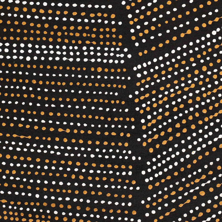 Aboriginal Artwork by Chantelle Nampijinpa Robertson, Ngapa Jukurrpa (Water Dreaming) - Puyurru, 107x91cm