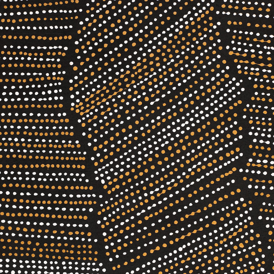 Aboriginal Artwork by Chantelle Nampijinpa Robertson, Ngapa Jukurrpa (Water Dreaming) - Puyurru, 107x91cm