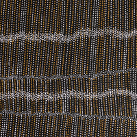 Aboriginal Artwork by Chantelle Nampijinpa Robertson, Ngapa Jukurrpa (Water Dreaming) - Puyurru, 122x122cm