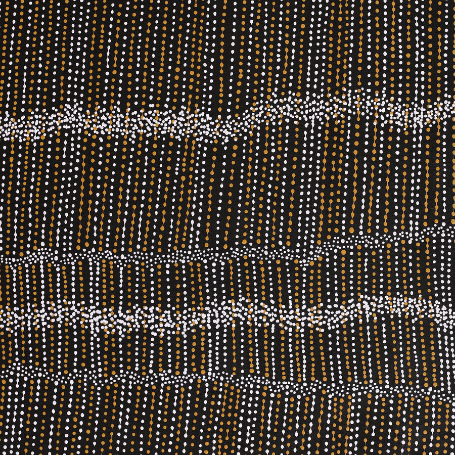 Aboriginal Artwork by Chantelle Nampijinpa Robertson, Ngapa Jukurrpa (Water Dreaming) - Puyurru, 122x122cm
