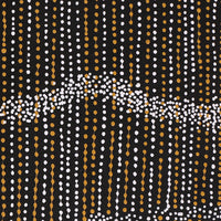 Aboriginal Artwork by Chantelle Nampijinpa Robertson, Ngapa Jukurrpa (Water Dreaming) - Puyurru, 122x122cm