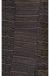 Aboriginal Artwork by Chantelle Nampijinpa Robertson, Ngapa Jukurrpa (Water Dreaming) - Puyurru,122x76cm