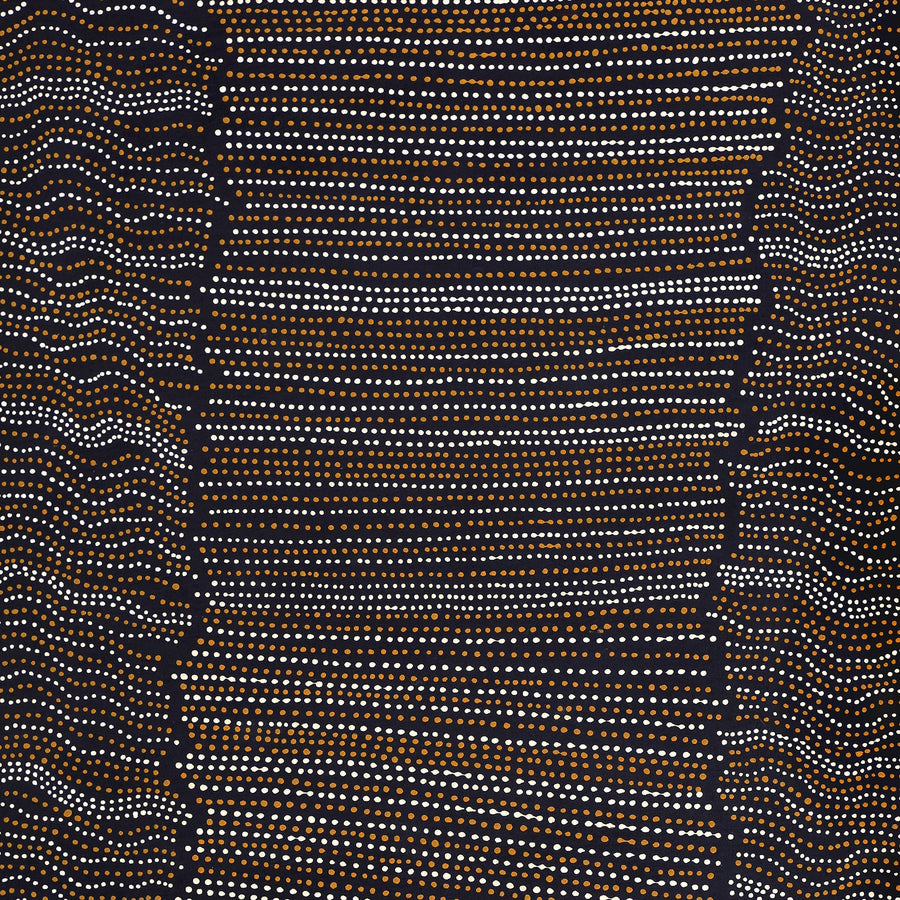 Aboriginal Artwork by Chantelle Nampijinpa Robertson, Ngapa Jukurrpa (Water Dreaming) - Puyurru,122x76cm