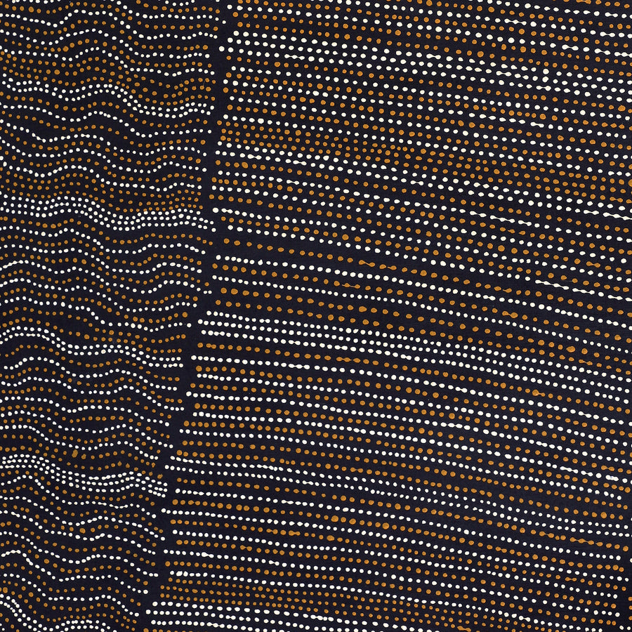 Aboriginal Artwork by Chantelle Nampijinpa Robertson, Ngapa Jukurrpa (Water Dreaming) - Puyurru,122x76cm