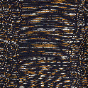 Aboriginal Artwork by Chantelle Nampijinpa Robertson, Ngapa Jukurrpa (Water Dreaming) - Puyurru,122x76cm - ART ARK®