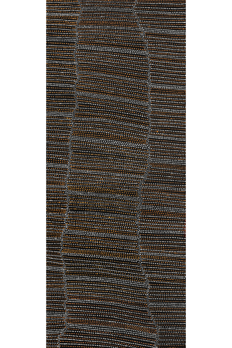 Aboriginal Artwork by Chantelle Nampijinpa Robertson, Ngapa Jukurrpa (Water Dreaming) - Puyurru, 152x61cm