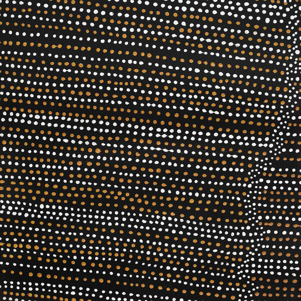 Aboriginal Artwork by Chantelle Nampijinpa Robertson, Ngapa Jukurrpa (Water Dreaming) - Puyurru, 152x61cm