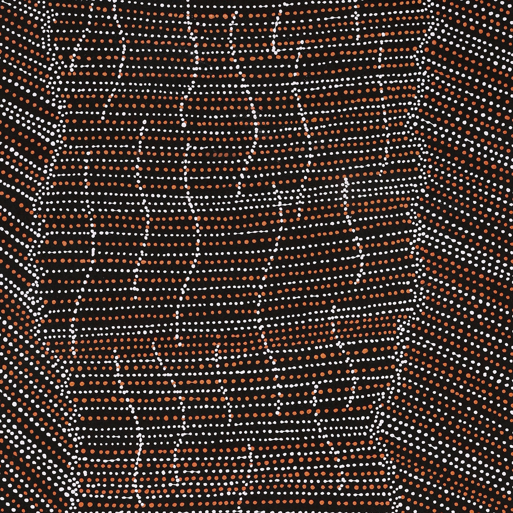 Aboriginal Artwork by Chantelle Nampijinpa Robertson, Ngapa Jukurrpa (Water Dreaming) - Puyurru, 152x76cm