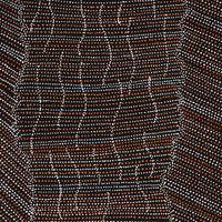 Aboriginal Artwork by Chantelle Nampijinpa Robertson, Ngapa Jukurrpa (Water Dreaming) - Puyurru, 152x76cm