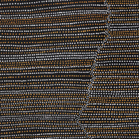 Aboriginal Artwork by Chantelle Nampijinpa Robertson, Ngapa Jukurrpa (Water Dreaming) - Puyurru, 76x76cm