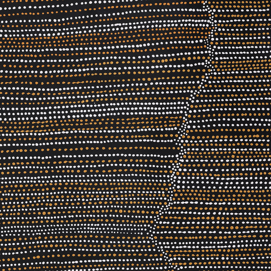 Aboriginal Artwork by Chantelle Nampijinpa Robertson, Ngapa Jukurrpa (Water Dreaming) - Puyurru, 76x76cm