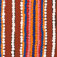 Aboriginal Art by Chantelle Napanangka Williams, Yarla Jukurrpa (Bush Potato Dreaming) - Cockatoo Creek, 91x30cm - ART ARK®