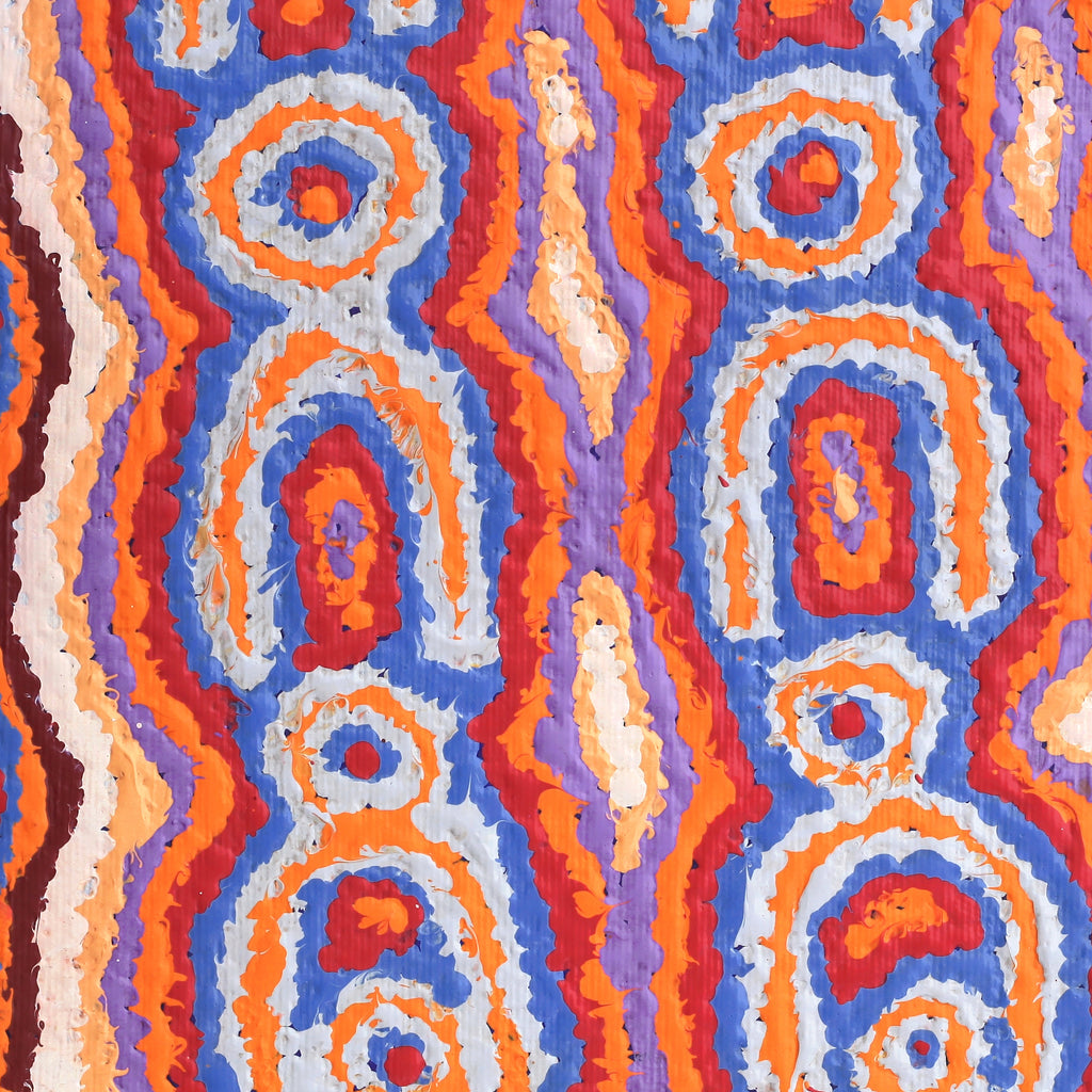 Aboriginal Artwork by Charlene Napanangka Marshall, Karnta Jukurrpa (Womens Dreaming), 30x30cm - ART ARK®