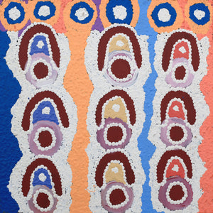 Aboriginal Artwork by Charlene Napanangka Marshall, Karnta Jukurrpa (Womens Dreaming), 30x30cm - ART ARK®