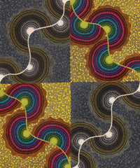 Aboriginal Artwork by Charmaine Napangardi Granites, Watiya-warnu Jukurrpa (Seed Dreaming), 91x76cm