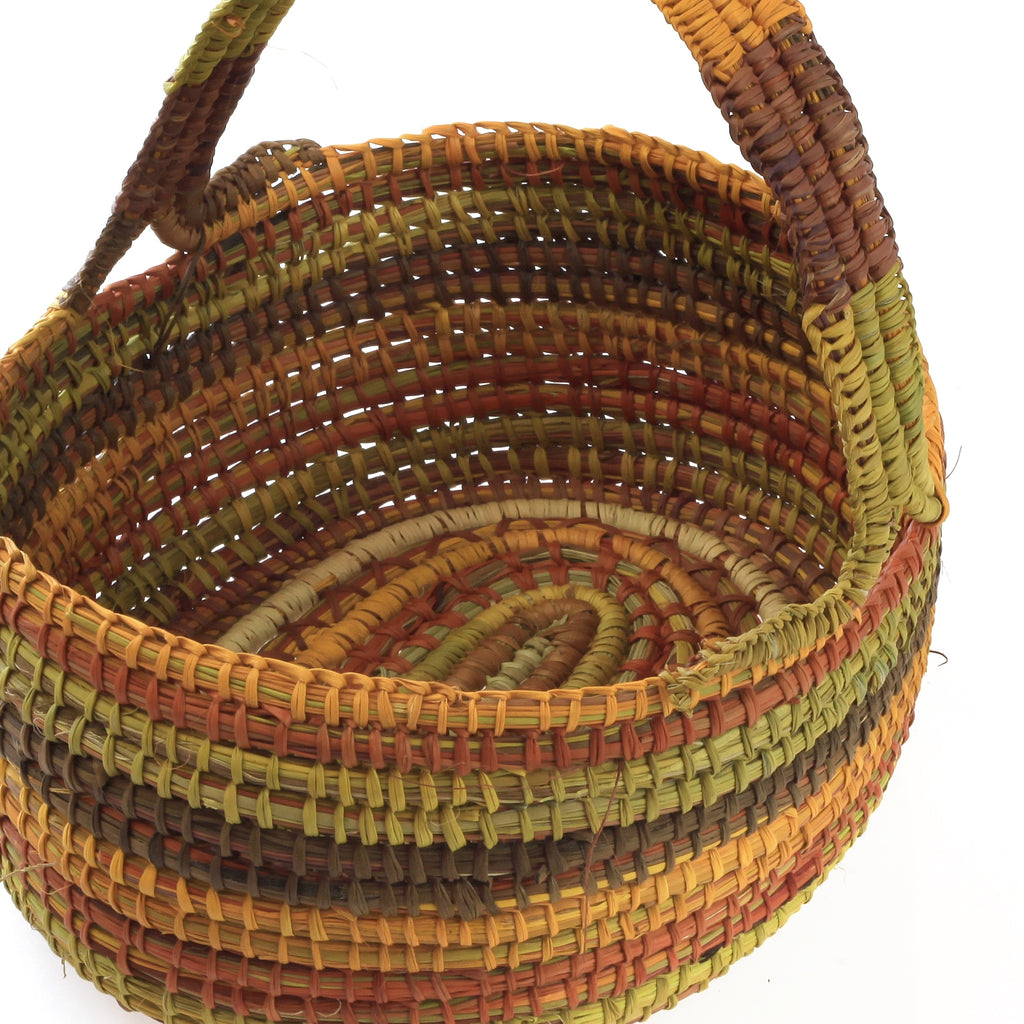 Aboriginal Art by Charmaine Ashley, Gapuwiyak - Woven Basket - ART ARK®