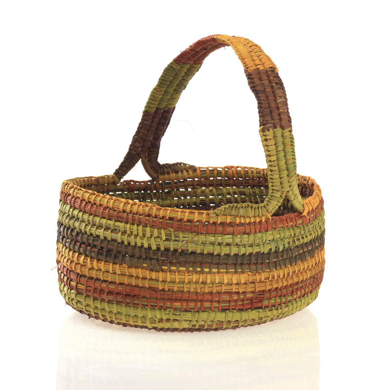 Aboriginal Artwork by Charmaine Ashley, Gapuwiyak - Woven Basket