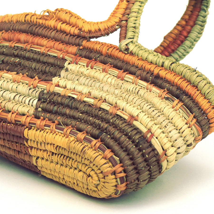 Aboriginal Artwork by Charmaine Ashley, Gapuwiyak - Woven Basket