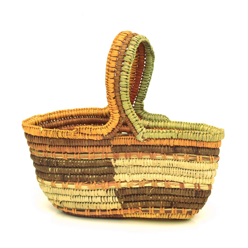 Aboriginal Artwork by Charmaine Ashley, Gapuwiyak - Woven Basket