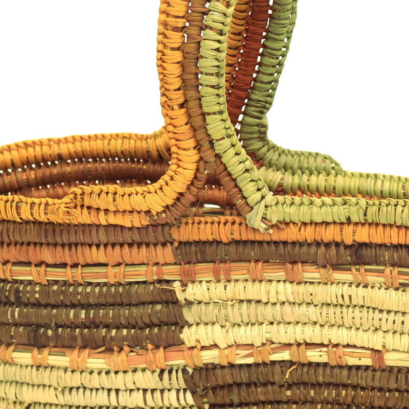 Aboriginal Artwork by Charmaine Ashley, Gapuwiyak - Woven Basket