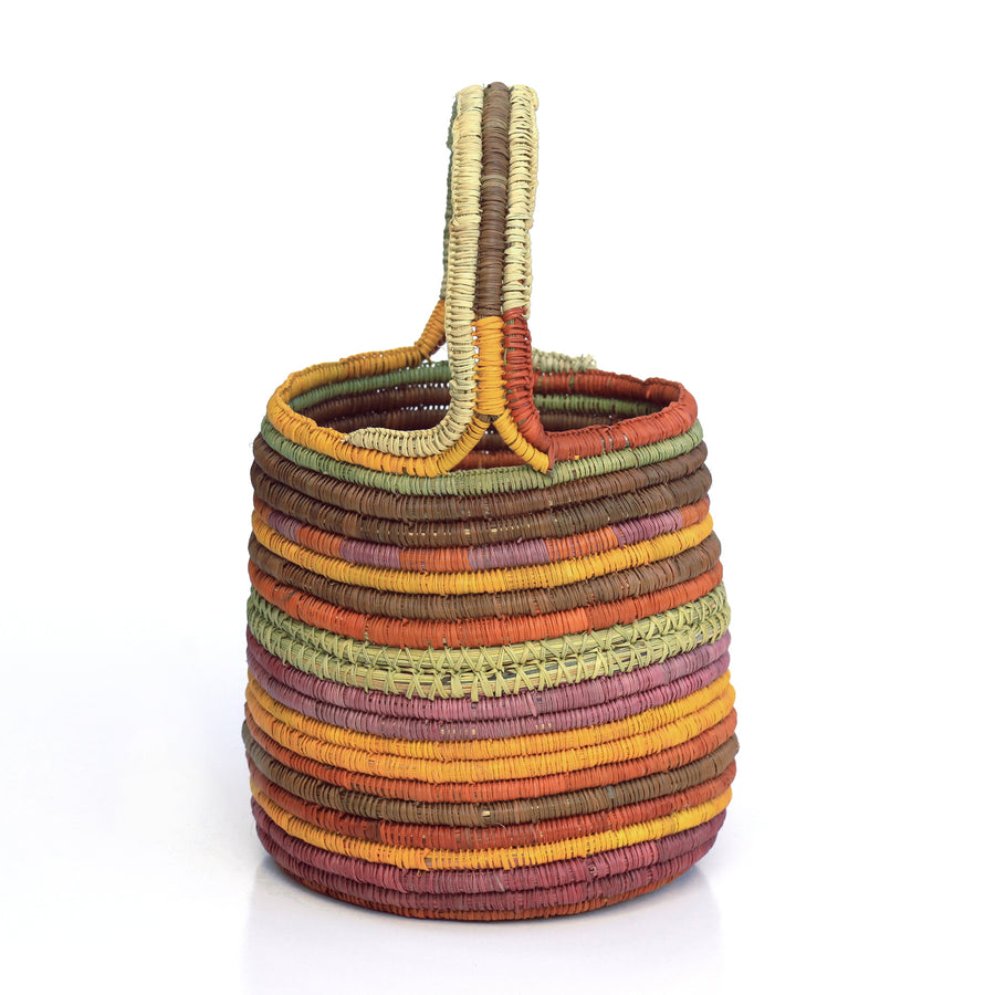 Aboriginal Artwork by Charmaine Ashley, Gapuwiyak - Woven Basket