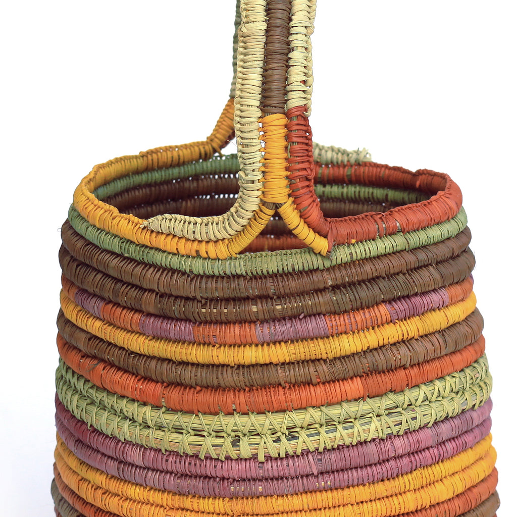Aboriginal Artwork by Charmaine Ashley, Gapuwiyak - Woven Basket