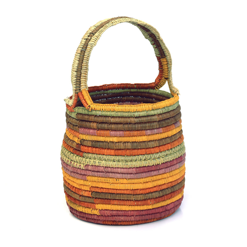 Aboriginal Artwork by Charmaine Ashley, Gapuwiyak - Woven Basket