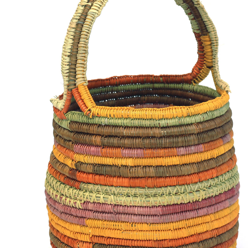 Aboriginal Artwork by Charmaine Ashley, Gapuwiyak - Woven Basket