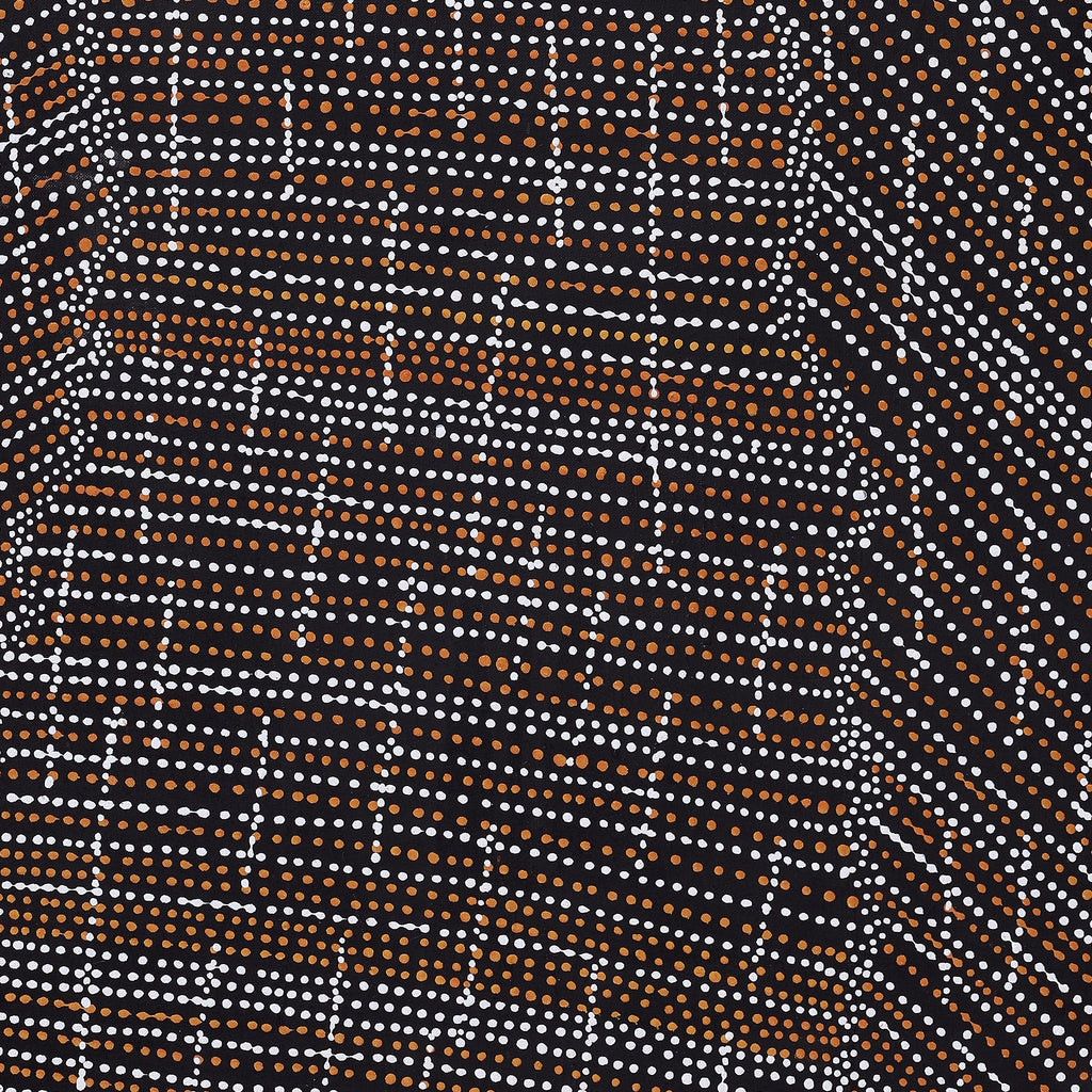 Aboriginal Artwork by Chantelle Nampijinpa Robertson, Ngapa Jukurrpa (Water Dreaming) - Puyurru, 107x61cm