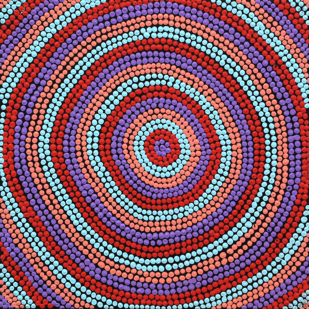 Aboriginal Artwork by Cherise Nangala Major, Lukarrara Jukurrpa (Dreaming), 30x30cm