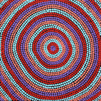 Aboriginal Artwork by Cherise Nangala Major, Lukarrara Jukurrpa (Dreaming), 30x30cm
