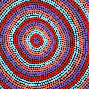 Aboriginal Art by Cherise Nangala Major, Lukarrara Jukurrpa (Dreaming), 30x30cm - ART ARK®