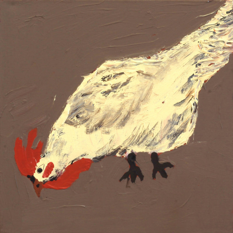 Aboriginal Artwork by Cherylyn Napangardi Granites, Jurlpu kuja kalu nyinami Yurntumu-wana (Birds that live around Yuendumu), 30x30cm