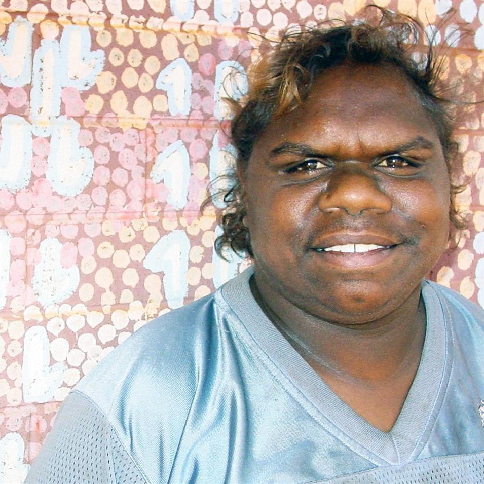 Aboriginal Artwork by Chriselda Nangala Egan, Watiya-warnu Jukurrpa (Seed Dreaming), 30x30cm