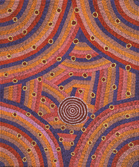 Aboriginal Artwork by Christine Nungarrayi Brown, Karnta Jukurrpa (Womens Dreaming), 91x76cm