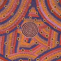 Aboriginal Artwork by Christine Nungarrayi Brown, Karnta Jukurrpa (Womens Dreaming), 91x76cm