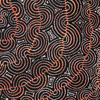 Aboriginal Artwork by Christine Nakamarra Curtis, Mina Mina Jukurrpa, 107x91cm