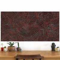 Aboriginal Art by Christine Nakamarra Curtis, Mina Mina Jukurrpa, 122x61cm - ART ARK®