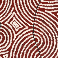 Aboriginal Artwork by Christine Nakamarra Curtis, Mina Mina Jukurrpa, 183x61cm
