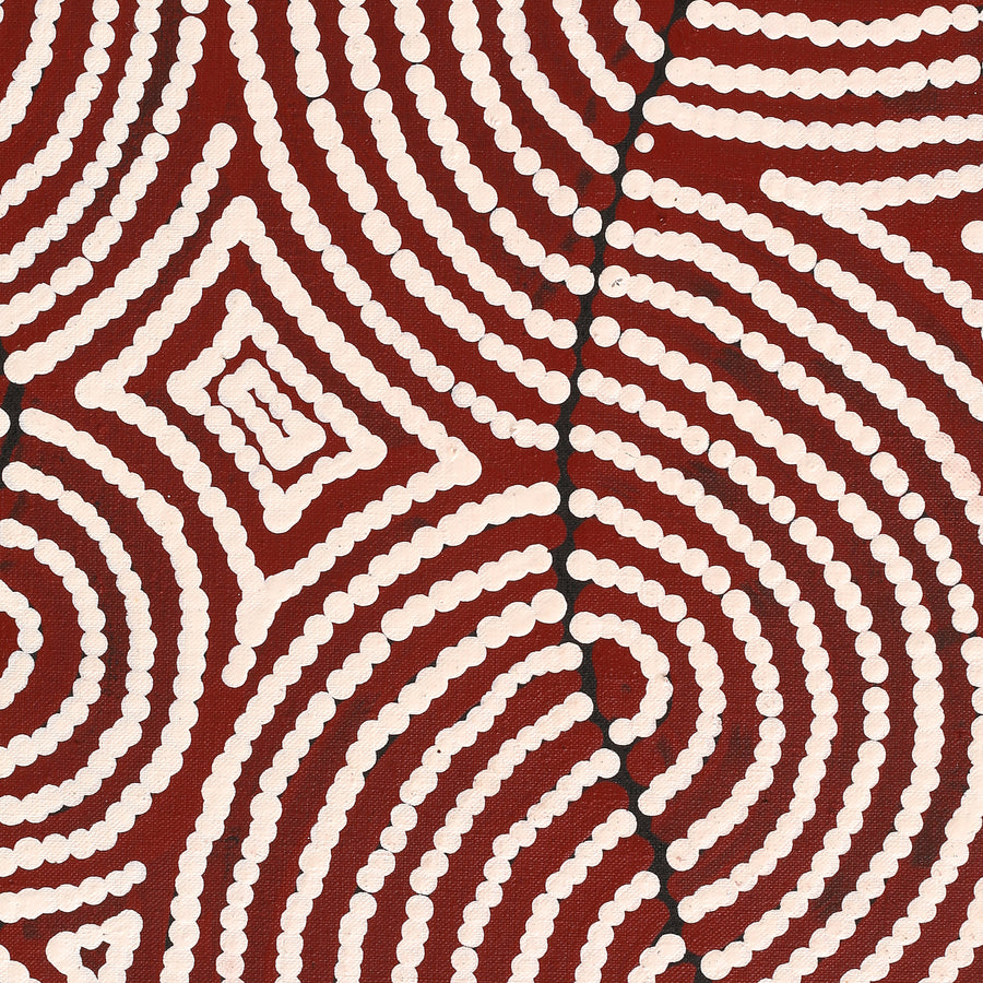 Aboriginal Artwork by Christine Nakamarra Curtis, Mina Mina Jukurrpa, 183x61cm