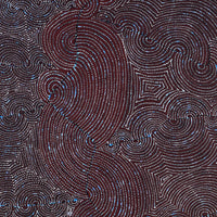 Aboriginal Artwork by Christine Nakamarra Curtis, Mina Mina Jukurrpa, 182x91cm