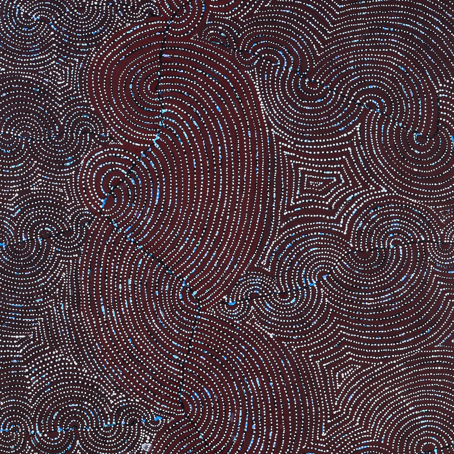 Aboriginal Artwork by Christine Nakamarra Curtis, Mina Mina Jukurrpa, 182x91cm