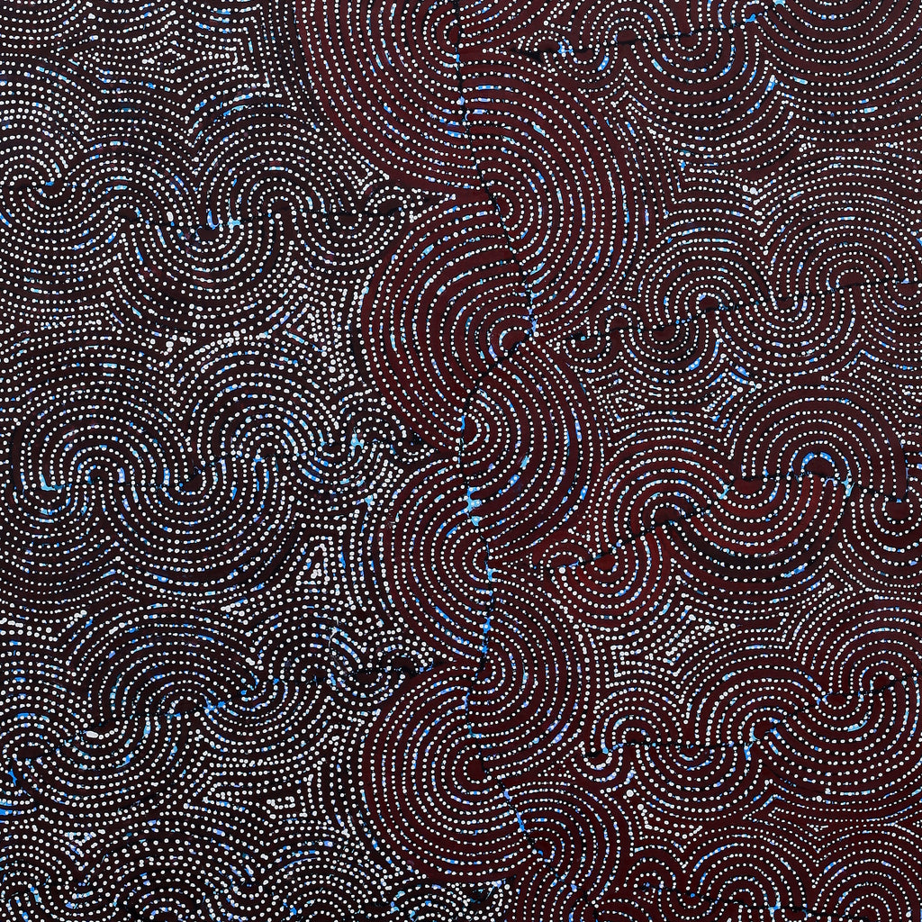 Aboriginal Artwork by Christine Nakamarra Curtis, Mina Mina Jukurrpa, 182x91cm - ART ARK®