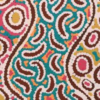 Aboriginal Artwork by Christine Nakamarra Curtis, Mina Mina Jukurrpa (Mina Mina Dreaming), 30x30cm