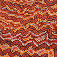 Aboriginal Artwork by Christine Nakamarra Curtis, Mina Mina Jukurrpa, 91x91cm